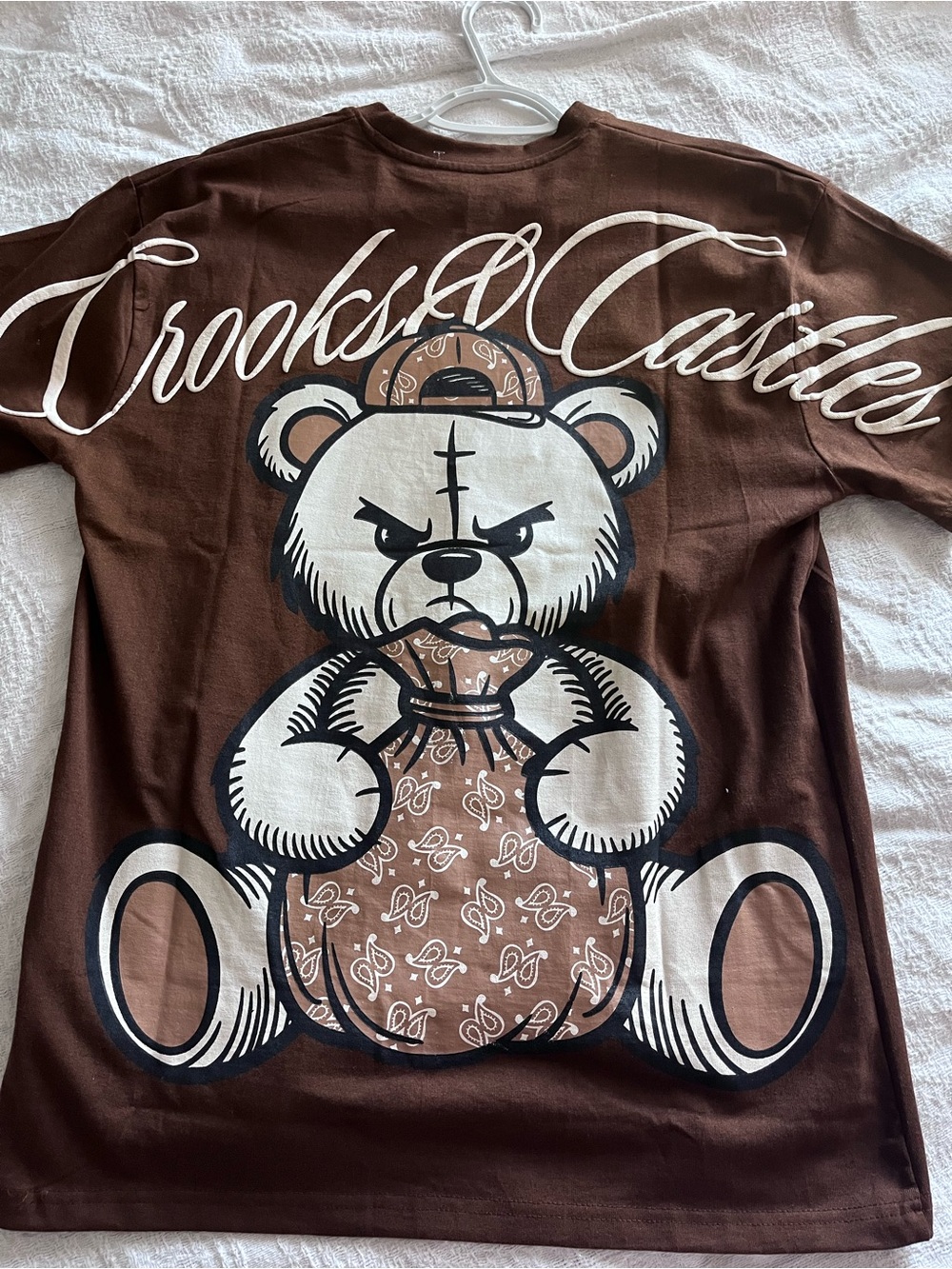 Crooks & Castles Men's Brown Crewneck Pullover